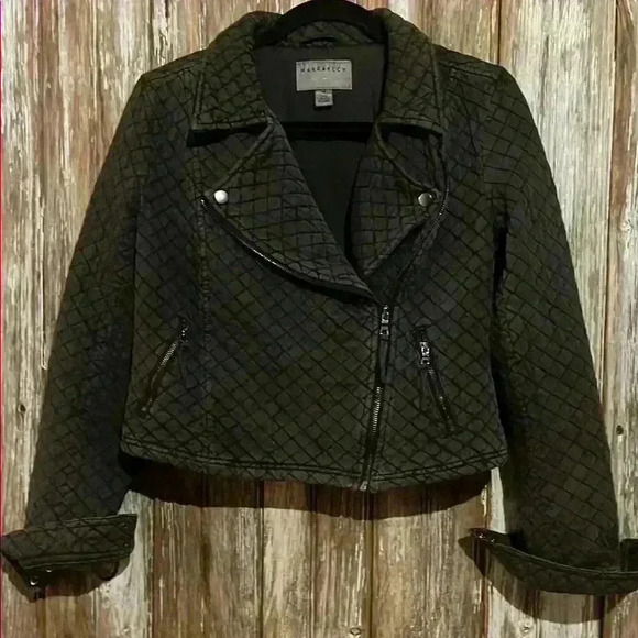 ANTHROPOLOGIE Women's dark grey Quilted Jacket - Picture 3 of 4